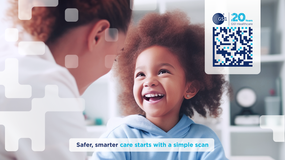 GS1 Healthcare 20 Years Banner gs1-healthcare-20-girl-primary-banner